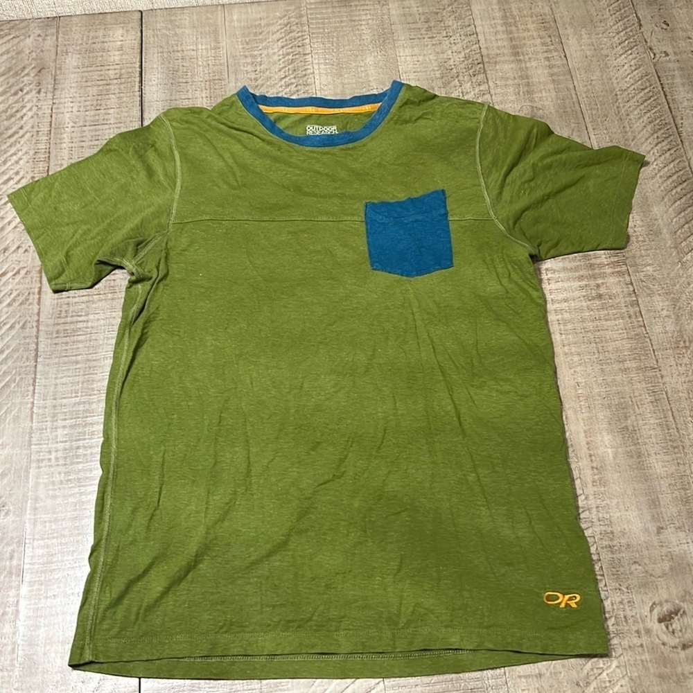 Outdoor Research Pocket T Shirt Mens Size M Green